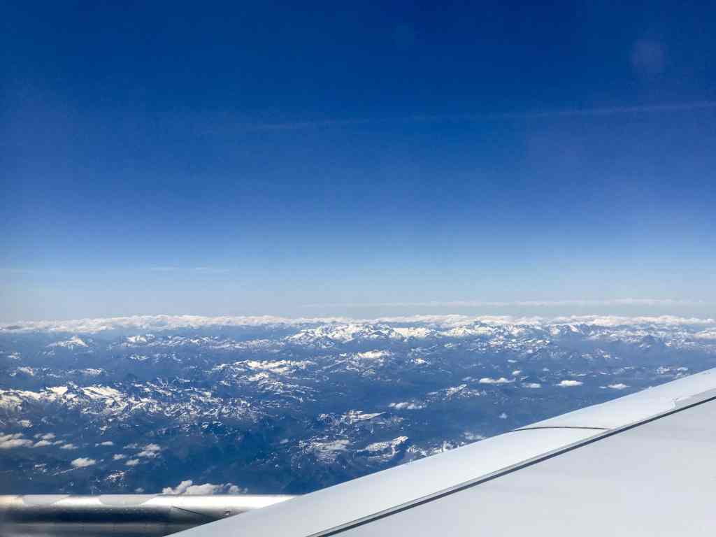Alps outside the&nbsp;window