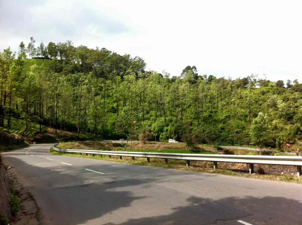 Descending the hills