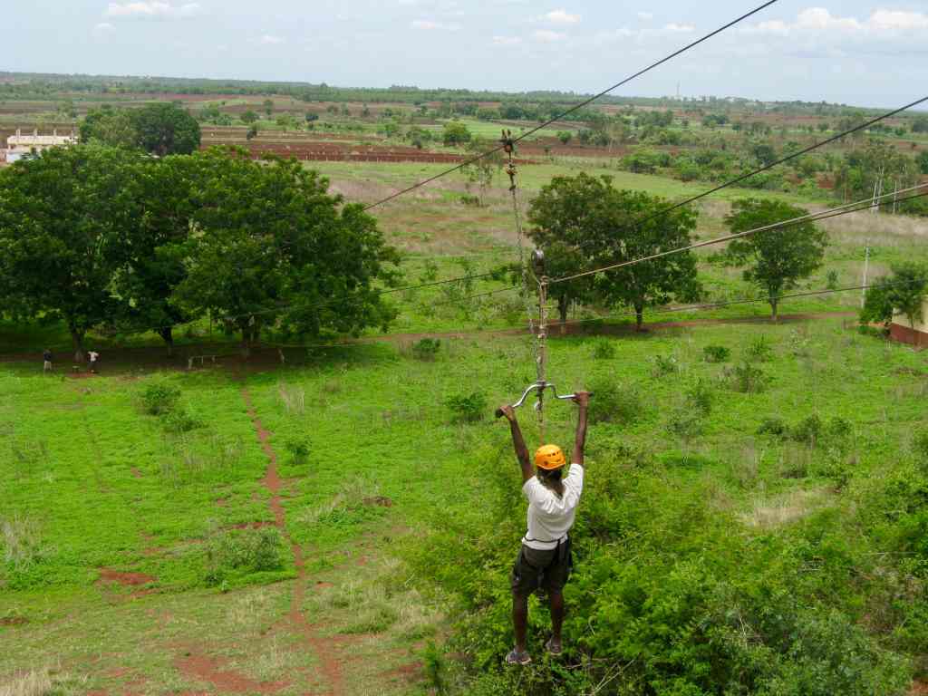 Zip lining