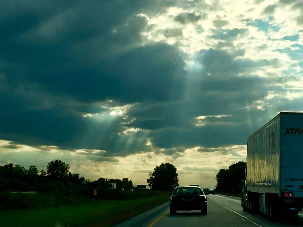 Crepuscular rays!
