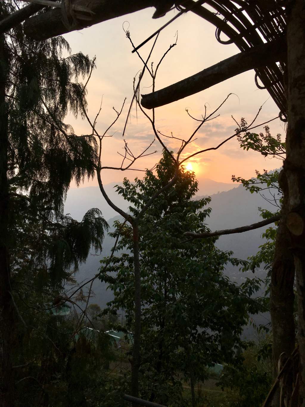 Sunrise from a wood&nbsp;hut