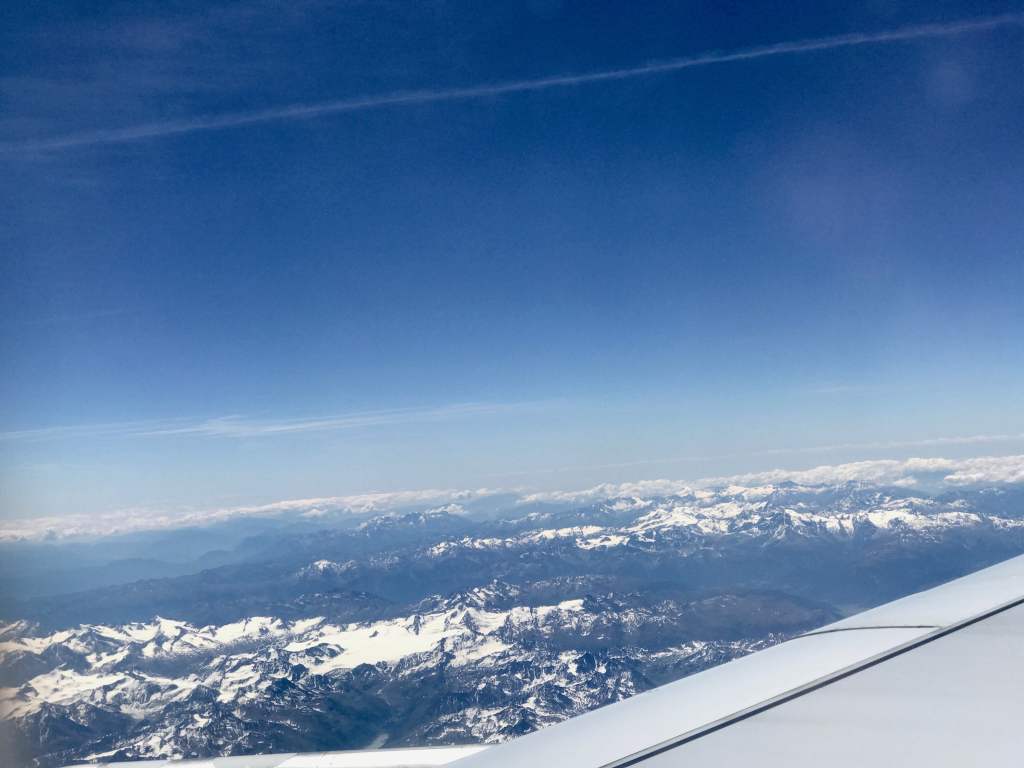 Snow Peaks outside the&nbsp;window
