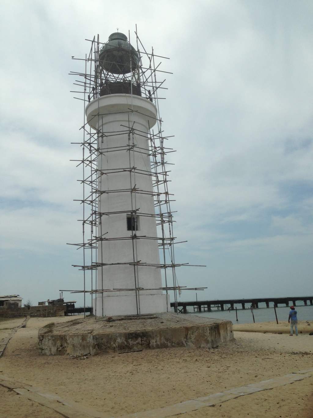 Lighthouse under maintenance