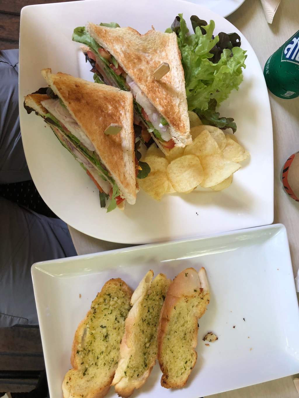 Veg Sandwich & garlic&nbsp;bread