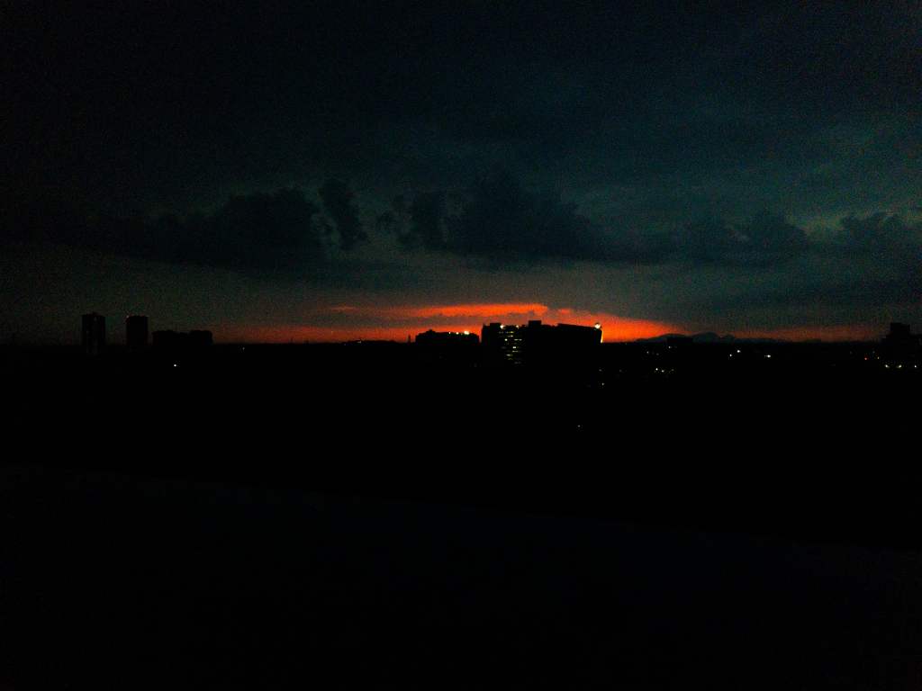 Silhouettes before sunset