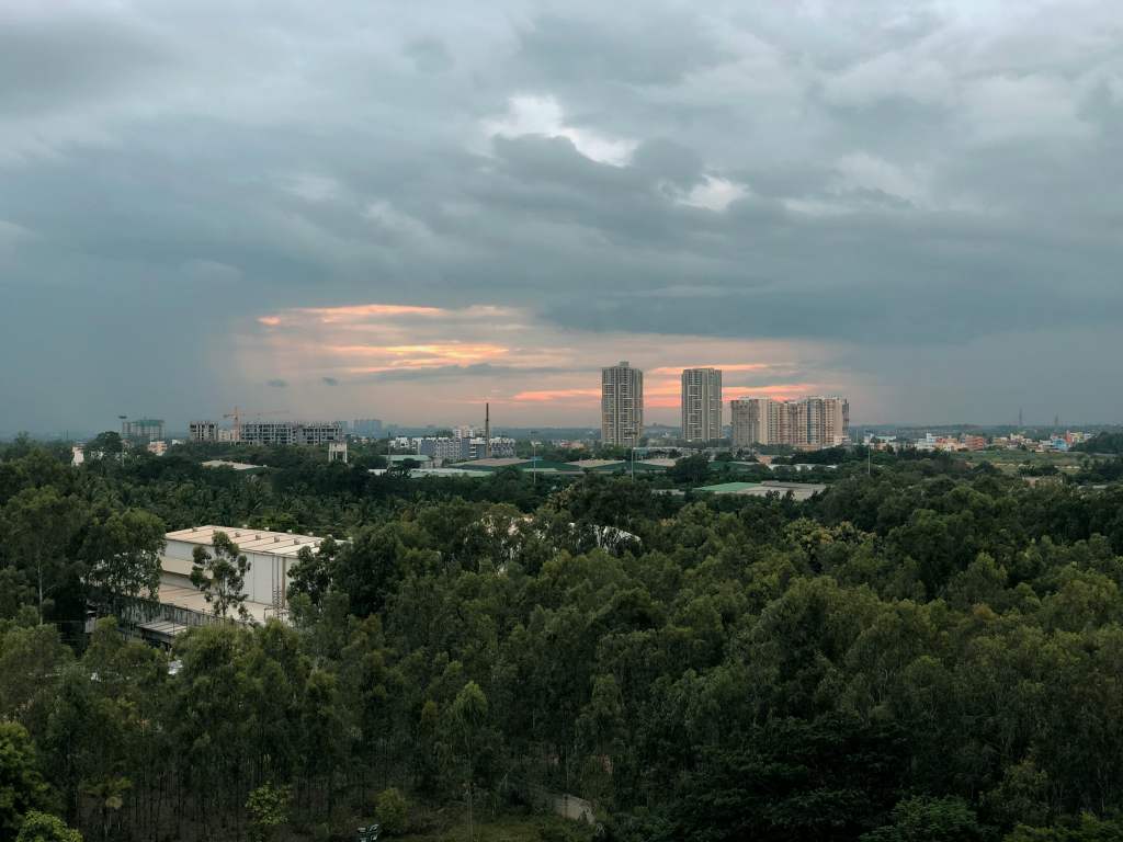 Sunset from the&nbsp;balcony