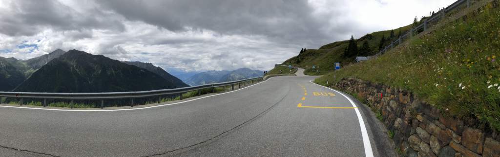 Riding through the&nbsp;Alps
