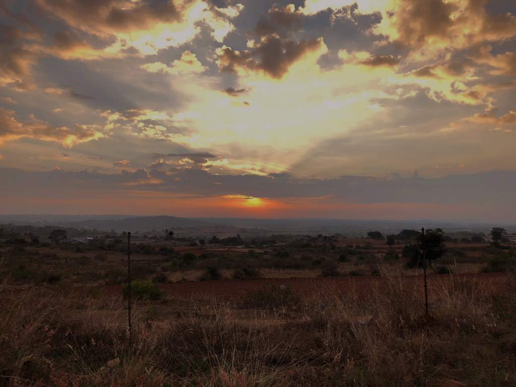 Sunrise at the&nbsp;farm.