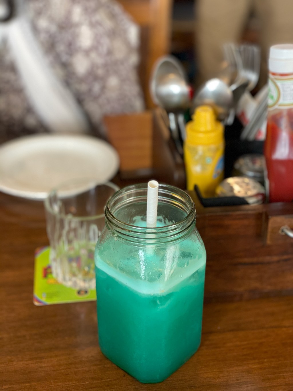 Blue lemonade at Khan&nbsp;market