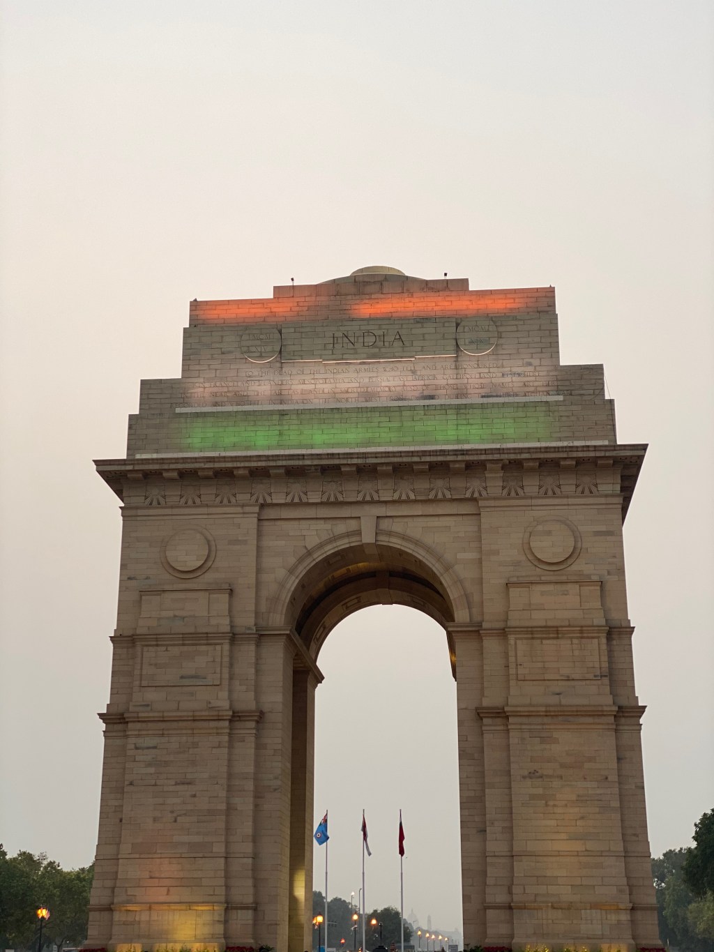 Tricolor on the India&nbsp;gate