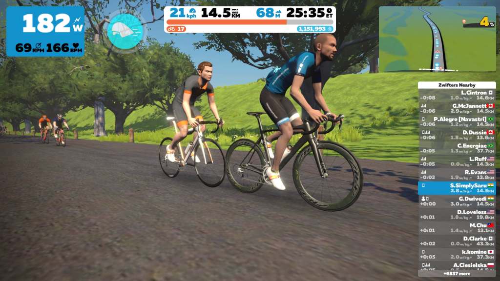 Virtual rides be&nbsp;like…