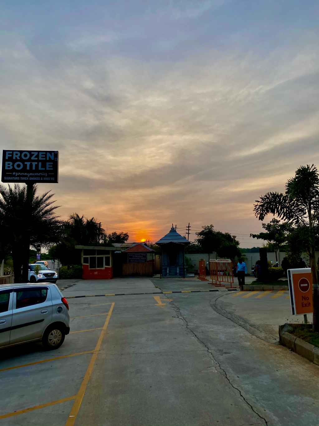 Sunset on a drive for&nbsp;coffee.