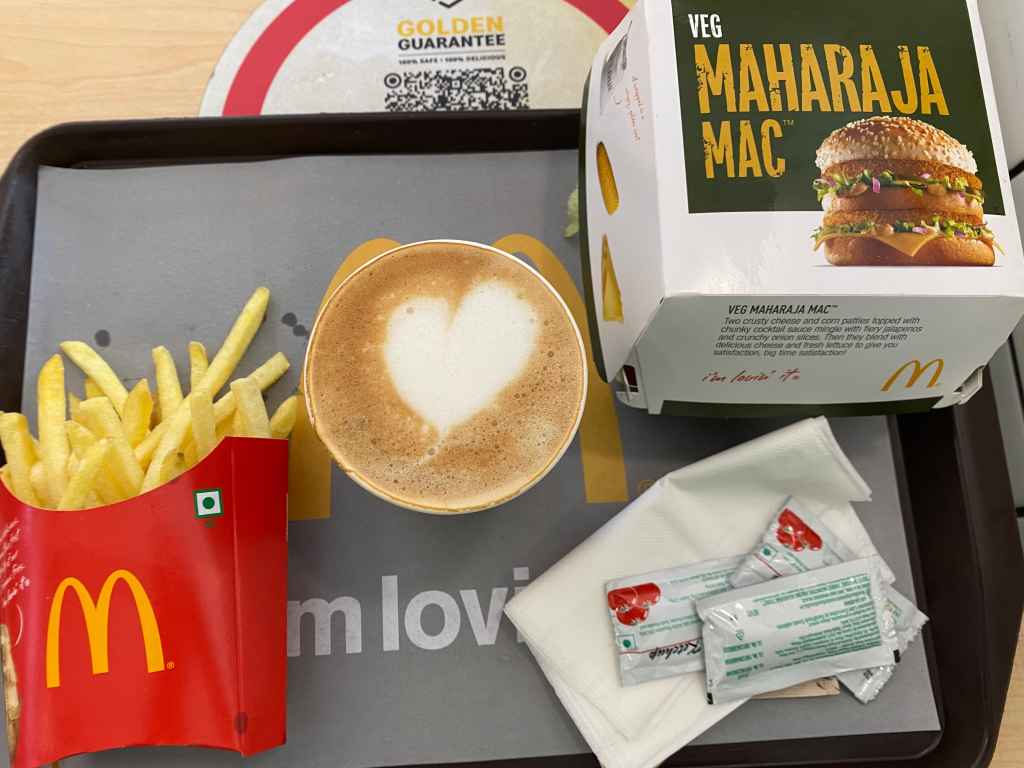 Maharaja Mac for&nbsp;Lunch.