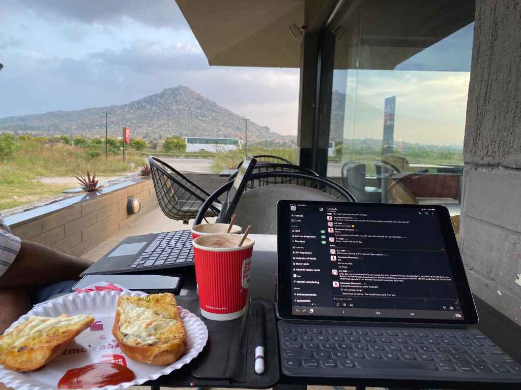 Working with an iPad for&nbsp;change.