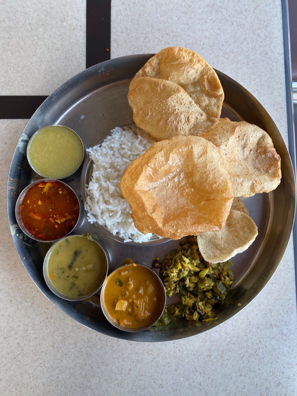 South Indian meals.