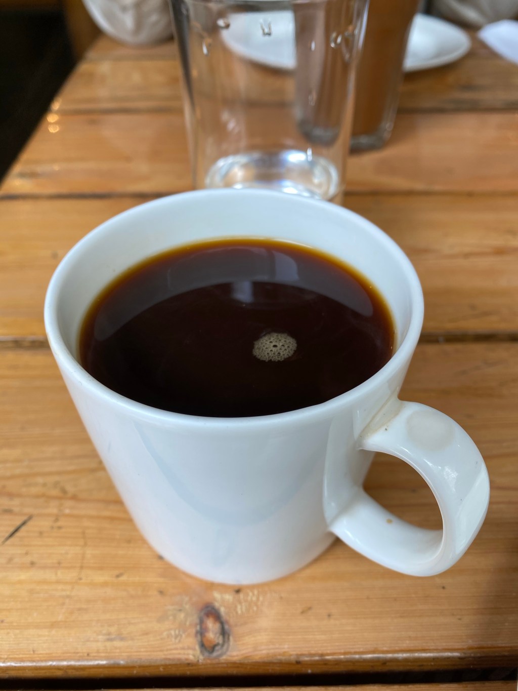 Afternoon black coffee.