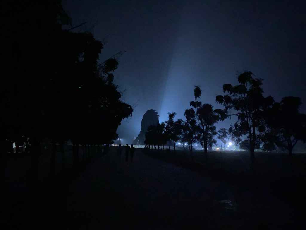 Adi Yogi- Silhouette at&nbsp;night