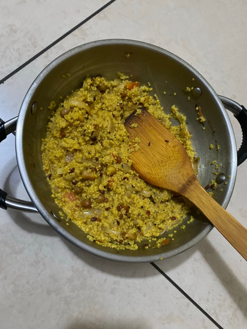 Foxtail millet upma
