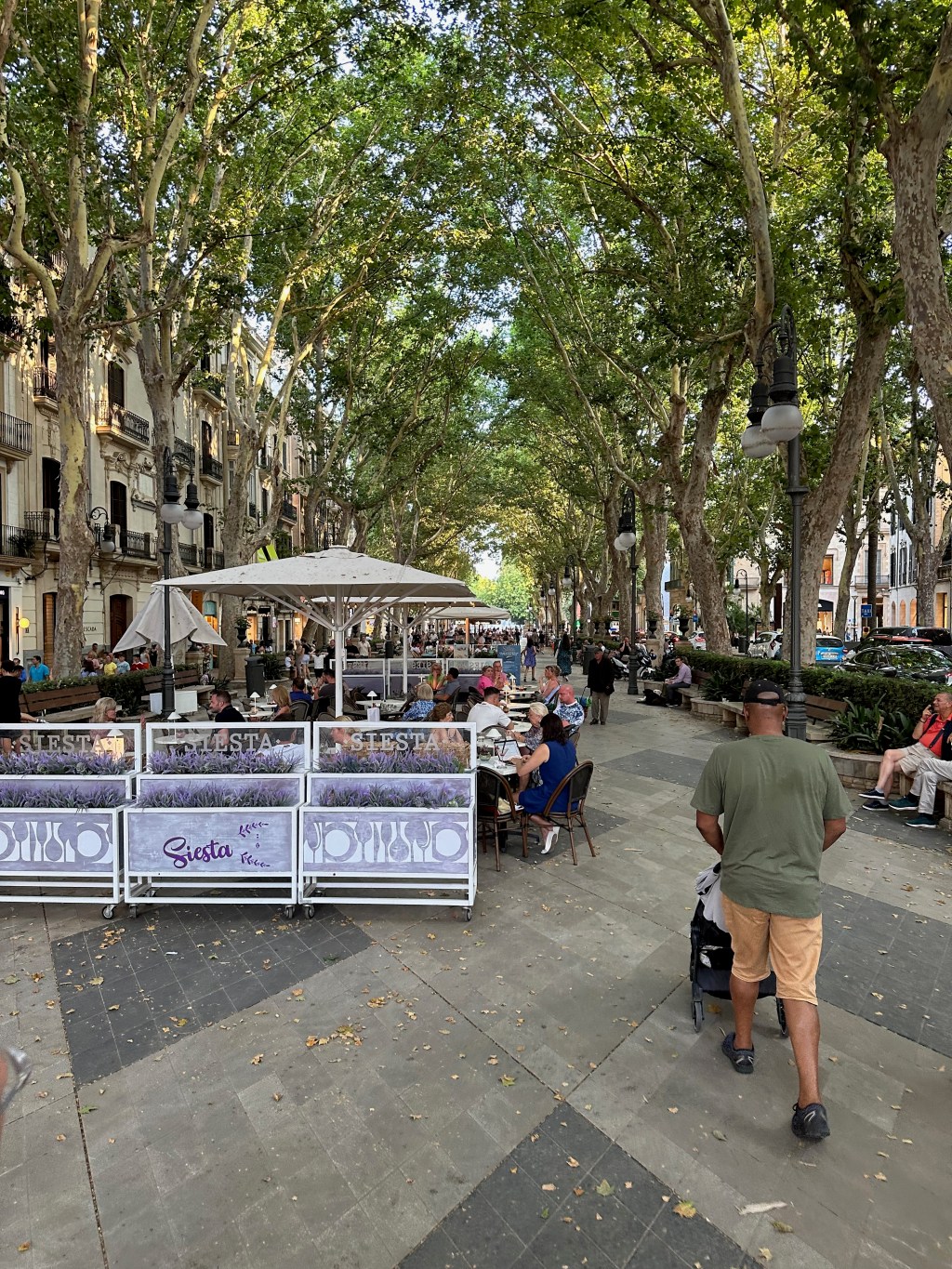 Walking through city&nbsp;square